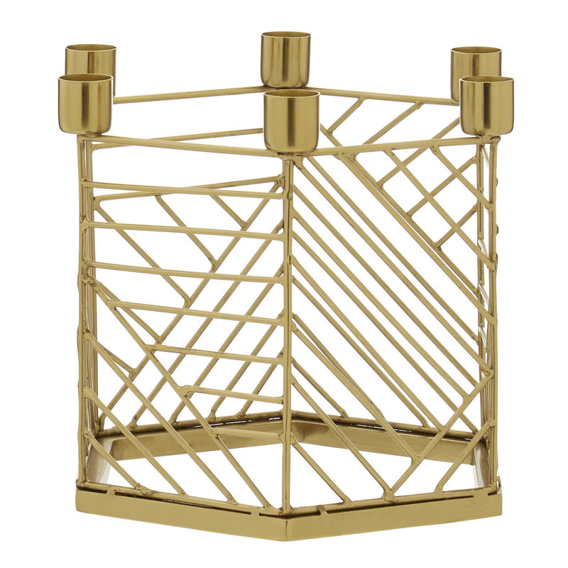 Metal Tabletop Candelabra