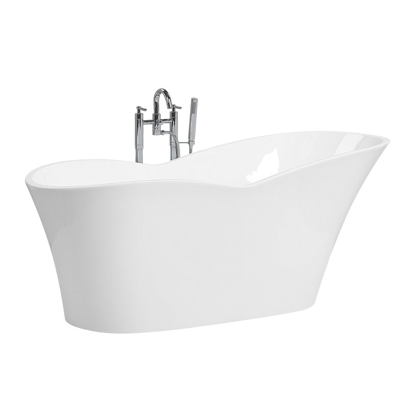 Martinson 800 mm W Freestanding Acrylic Bath, White