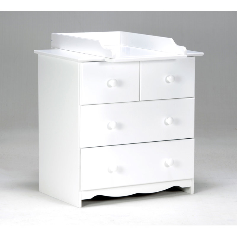 Magdalen Changing Table Dresser, White