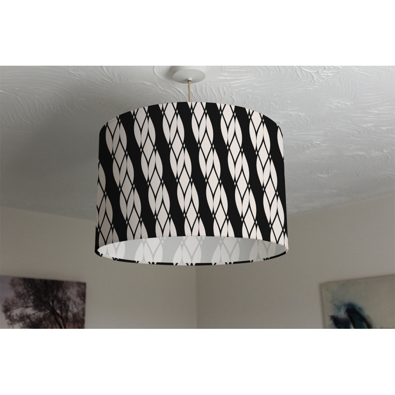 Cotton Drum Lamp Shade ( Uno ), 25cm H x 40cm W x 40cm D