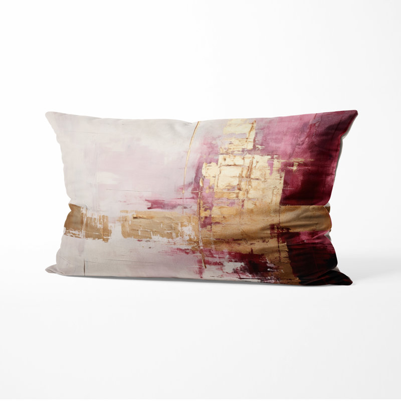 Coussin décoratif abstrait Abstract, H 12 po x l 20 po