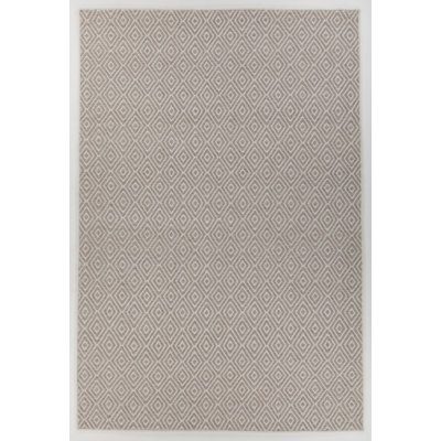 Tapis dhurrie zone grise fait main Schramm