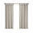 Anaheim Natural Plaid Faux Leather Tab Top Single 50x84" L Curtain Panel with Fleece Lining-1346895087-1414683147