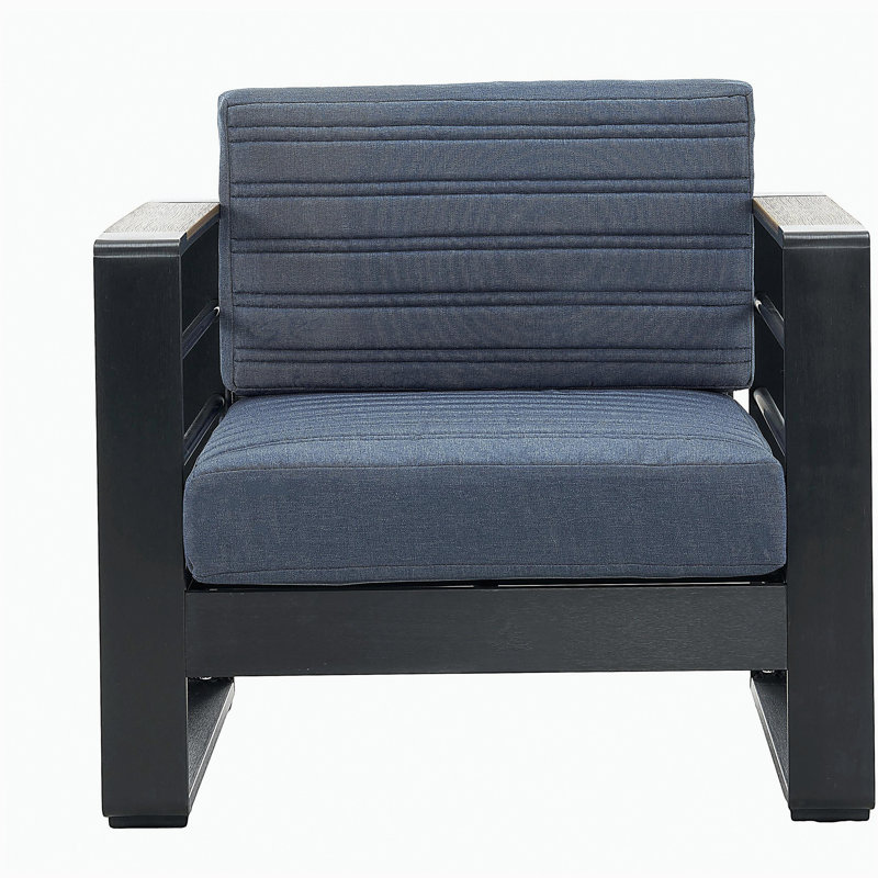 Chaise d'extérieur simple, idéale pour le salon, Bleu