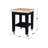 Cuthbert Kitchen Cart with Butcher Block Top-642092886