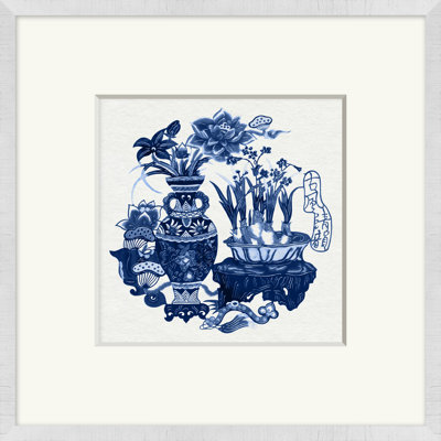 Asian Cut Paper Motif 2 - Peinture avec cadre photo