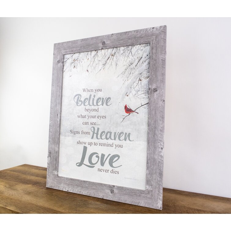 The Holiday Aisle® When You Believe Miracles From Heaven Sympathy Art ...