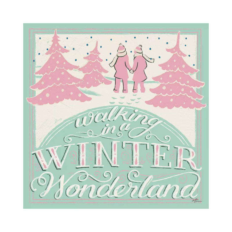 Merry Little Christmas III Vintage 1 Piece Wrapped Canvas Wall Art, 66.04 cm H x 66.04 cm W x 3.175 cm D