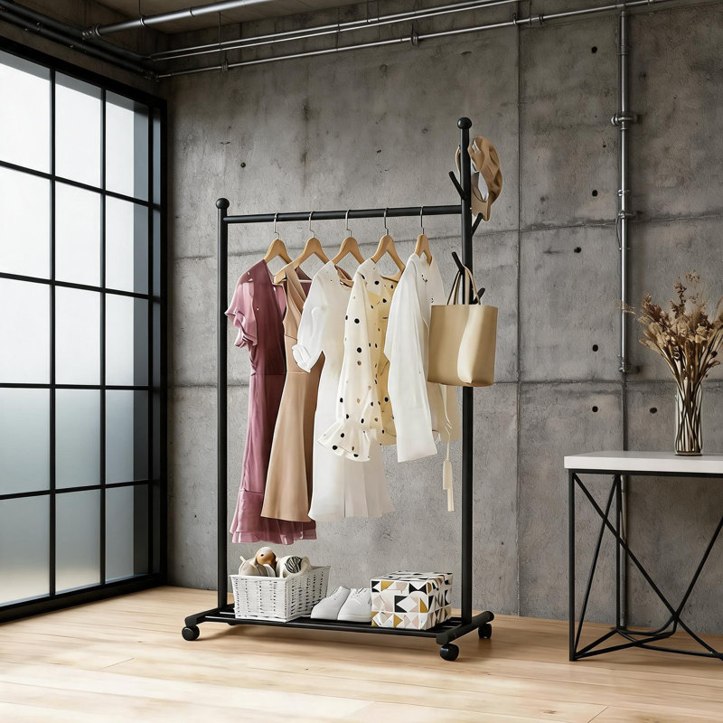 86 cm Clothes Rack, Black