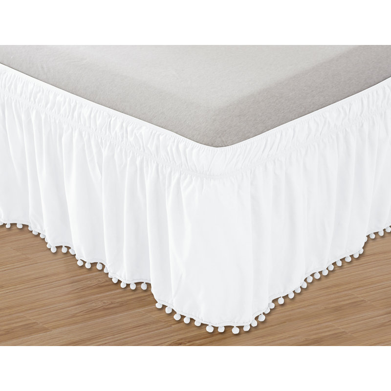 Ruffled Bed Skirt, Twin, Cream