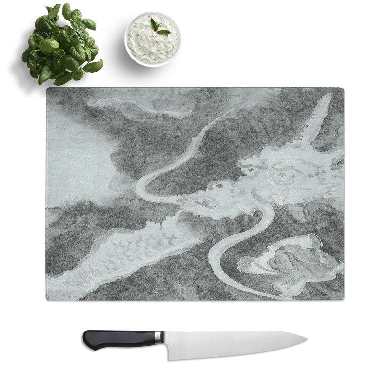 Glass Dragon by Tawaraya Sotatsu Chopping Board, 39 cm W x 28.5 cm L
