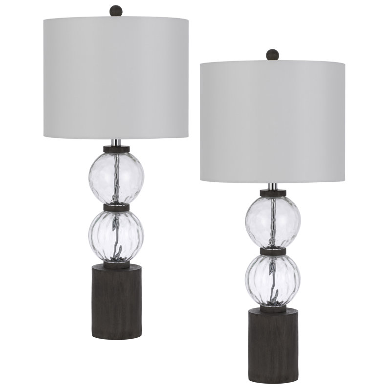 Lampe de table en verre