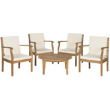 Kamyri Acacia 4 - Person Patio Conversation Sets with Cushions