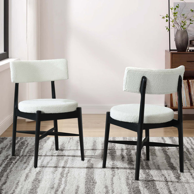 Chaises de salle à manger de style Mid-Century moderne (MP2 / carton), Noir