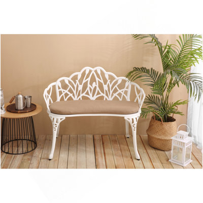 Banc de jardin Tulip 
avec coussin