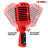 5 Core Retro Dynamic Vocal Iconic Microphone Vintage Style Classic Cardioid Unidirectional Mic
