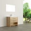 Wicksham 36 po L x 19 po P 2 tiroirs Meuble-lavabo autoportant avec évier simple et Comptoir en Polymarbre blanc