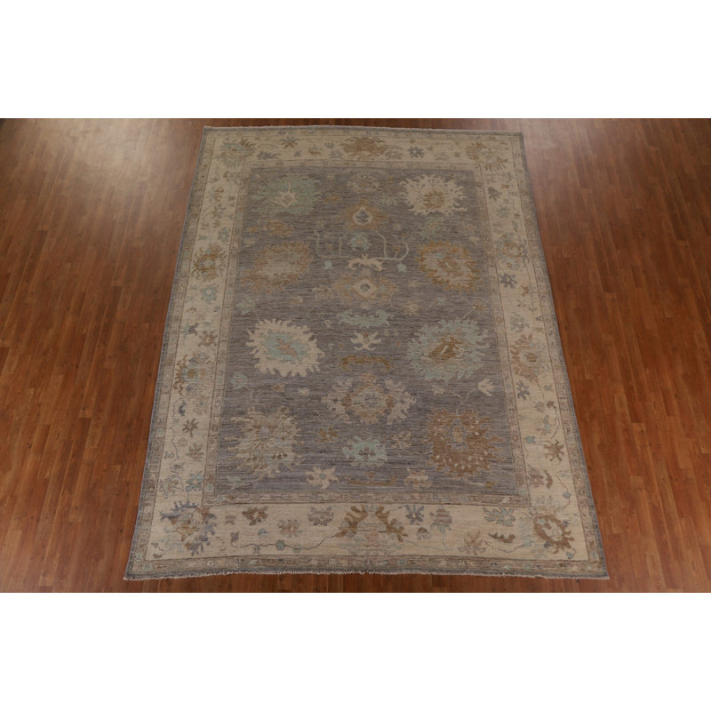 Vegetable Dye Oushak Oriental Area Rug 9
