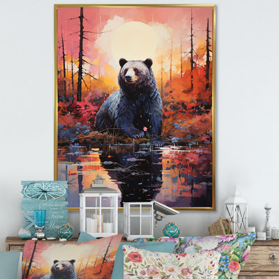 «A Bear In A Dreamy Retreat», reproduction sur toile