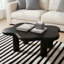 table basse en forme de nuage avec 4 pieds ronds, convenant aux salons-129020676