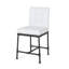 2 tabourets de comptoir industriels modernes - boutons en bois blanc P 23 po x H 38,8 po x 2 21,08 po
