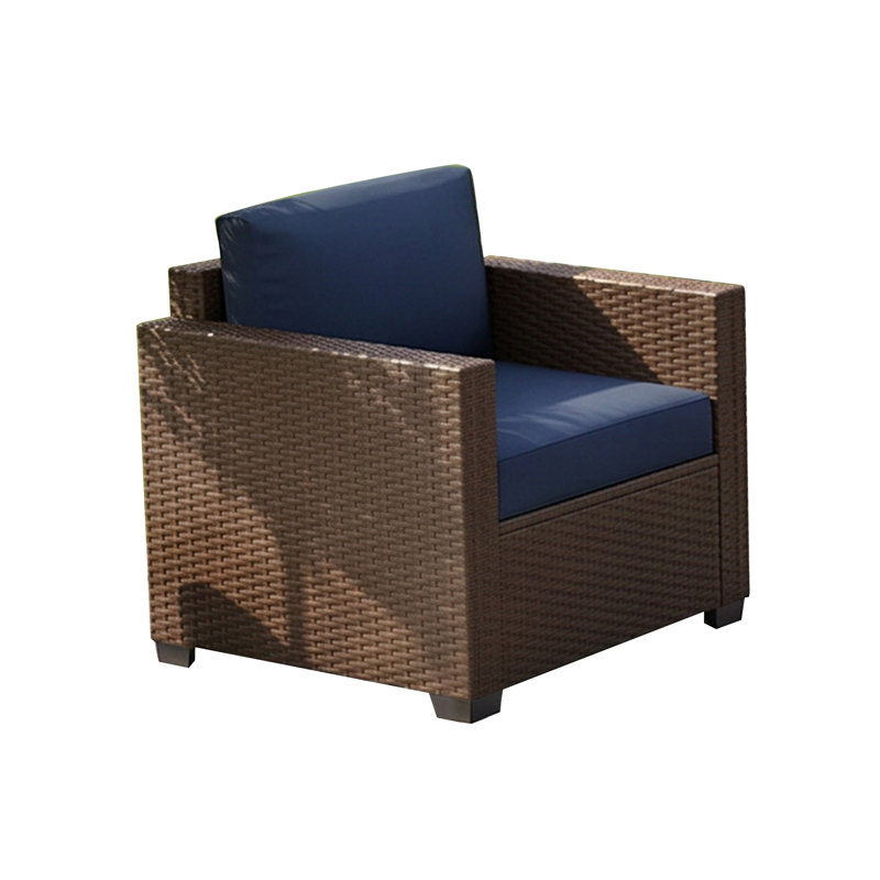 7 Piece Sectional Seating Group With , Coffee Table, 6317Bu-A, Blue