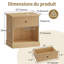 57.7cm W Solid Wood Bedside Table-1044414532