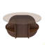 Table basse ronde avec rangement