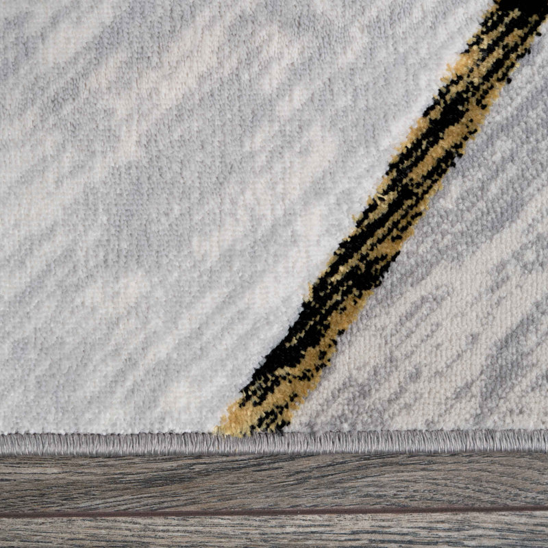 Boudreaux Geometric Area Rug, Rectangle 80 x 150cm