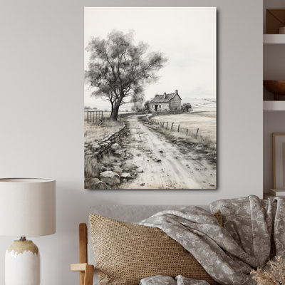 Farmhouse Tranquil Retreat - Landscape & Nature Canvas Prints-PT71106
