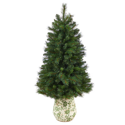 West Virginia Easy Set-Up 54' Lighted Pine Christmas Tree