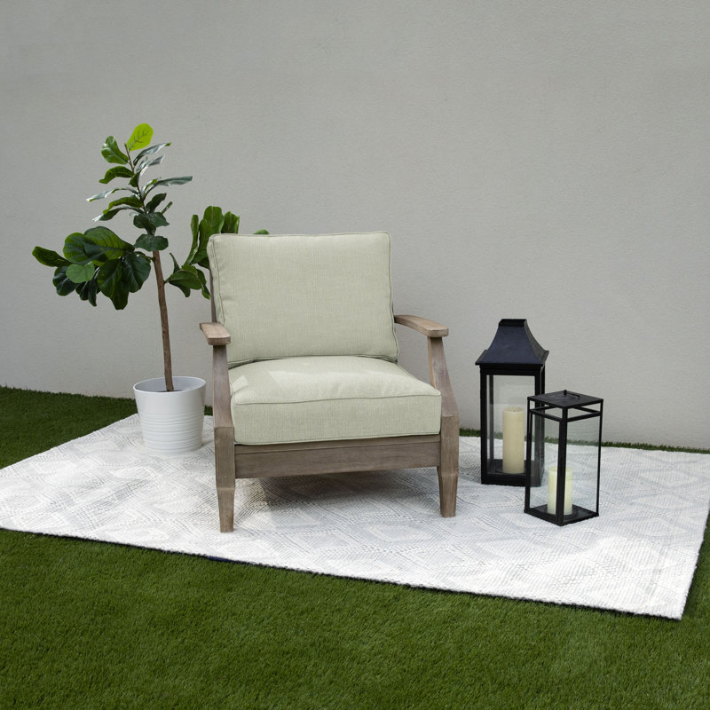 Ensemble de coussins d'extérieur Sunbrella à texture unie et cordon pour assise profonde, Sunbrella - tige Revive