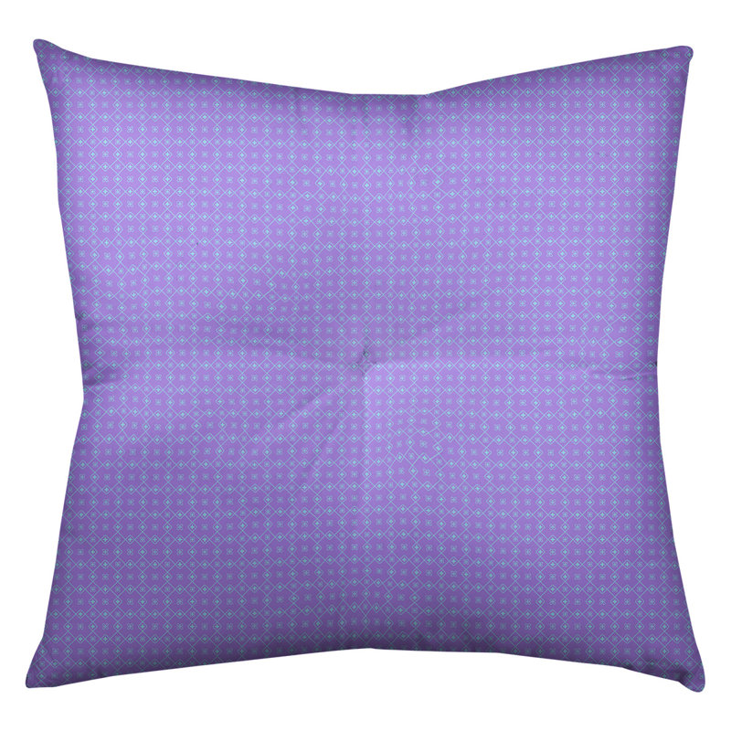 Coussin Katelyn Elizabeth, 30 po x 30 po, Mauve / Bleu