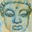 Bouddha, paix intérieure V, impression sur toile tendue-20159575-72689415-72689416