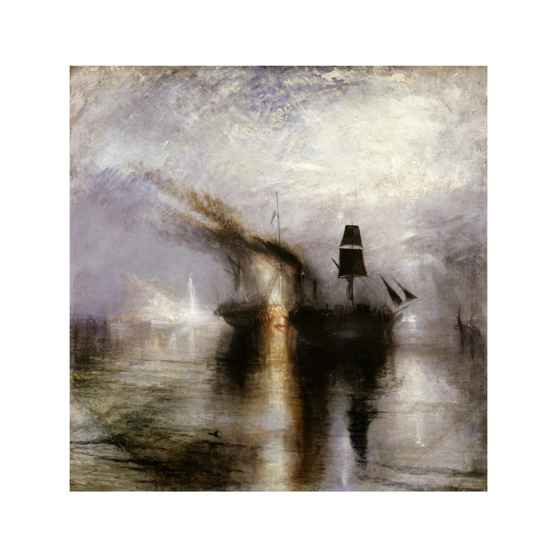 «Peace - Burial at Sea» par Joseph Mallord William Turner - Estampe numérique, H 40 po x l 32 po