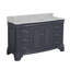 Ensemble de meuble-lavabo simple 60 po avec comptoir en marbre de Carrare gris Twain-1939242033-1898672643