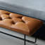 Banc rembourré en cuir Minimalist