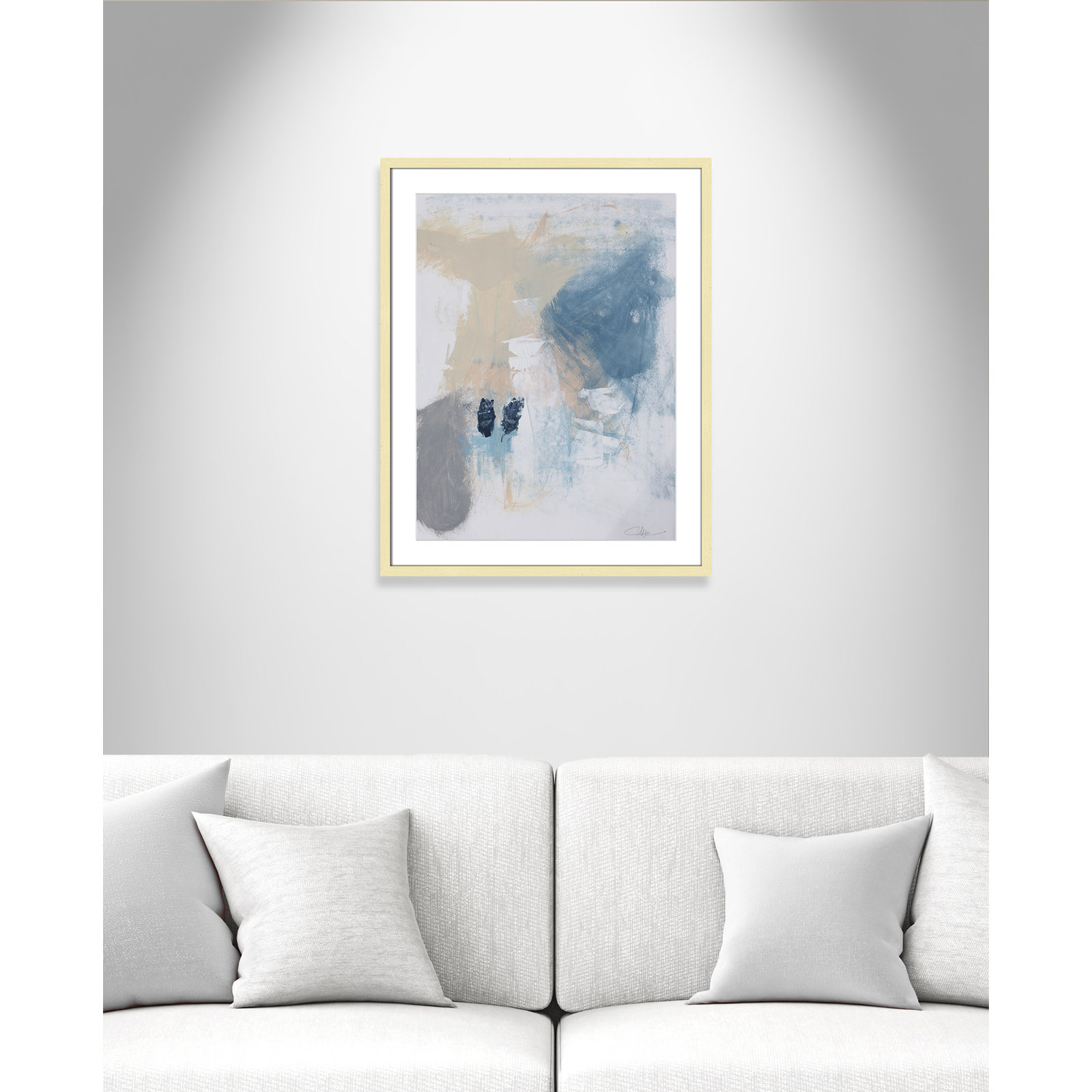 Coastal Carnival Collection "Coastal Carnival II" Print, Gold Single Picture Framed Paper, White, 29.5" H x 23.5" W x 1.25" D