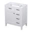 Meuble-lavabo de 30 po sans lavabo, base d'armoire seulement, armoire de salle de bain avec tiroirs, structure solide et panneau de fibres à densité moyenne-1365830095-1365830094