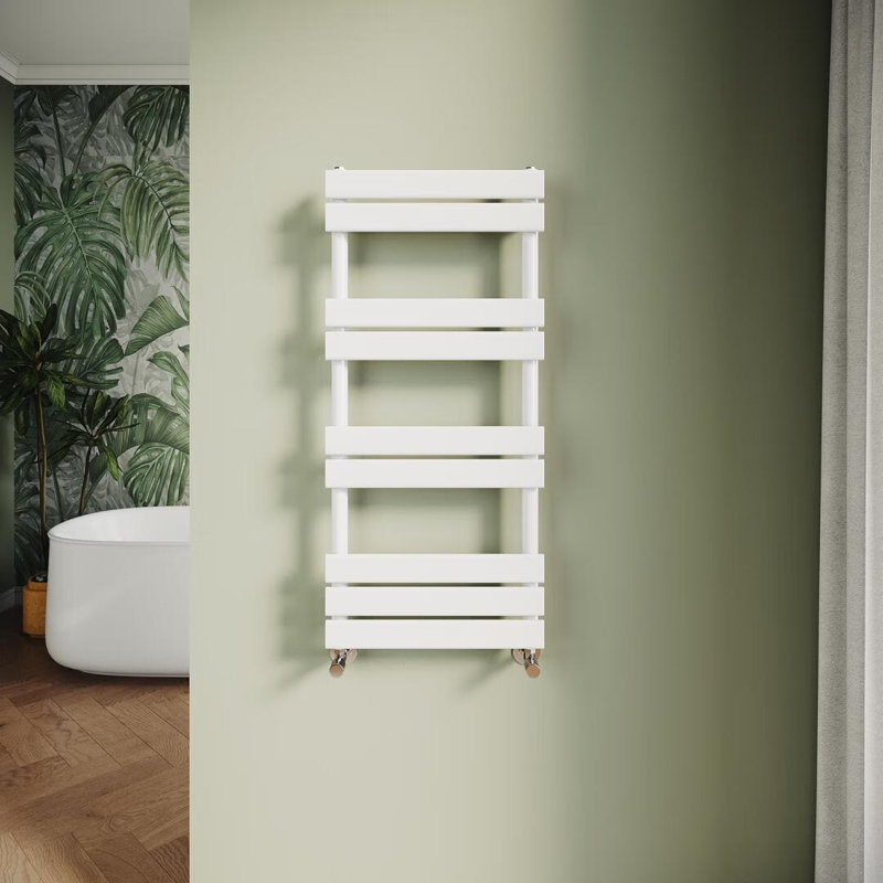 Bertino 9 Wall Towel Rack, White