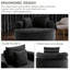 Chaise longue en mousse viscoélastique Cloud-466350350