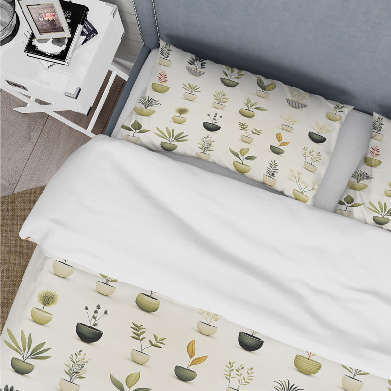 Ensemble de housse de couette en microfibre Amica, Housse de couette pour grand lit et 2 taies décor