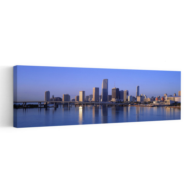 Skyline Miami FL USA by Murat Taner - Wrapped Canvas Panoramic Print, 50.8 cm H x 152.4 cm W