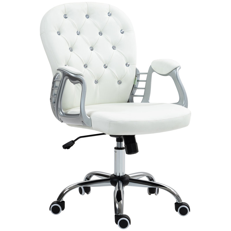 Office Chair, Light Grey, Silver
