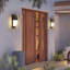 Perlita Black outdoor wall light