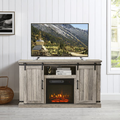 Canyonlands Farmhouse TV Stand with Electric Fireplace