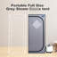 Tente portative à vapeur grise - Solution de spa personnelle. Génératrice de 2,2 litres. Température maximale 150F Approuvé. Télécommande. Comprend une chaise pliante et une minuterie. Isolation thermique imperméable. , Résistant aux fuites. 9