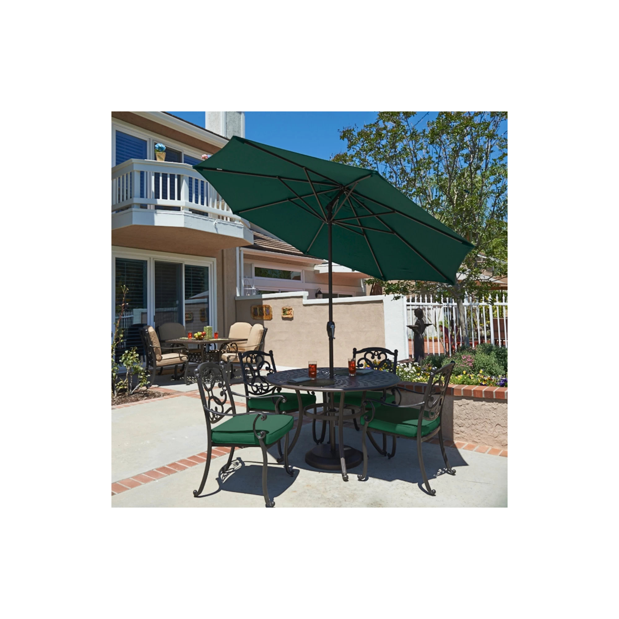 Stevie 108'' Outdoor Umbrella, Hunter Green Performance