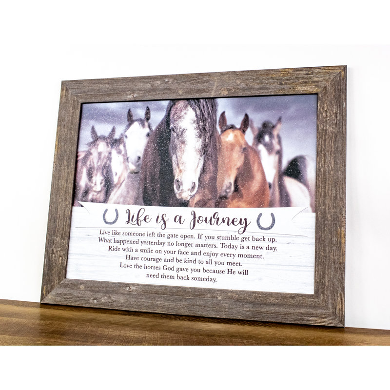 «Life Is A Journey Horse», art inspiré des équidés de l'Ouest