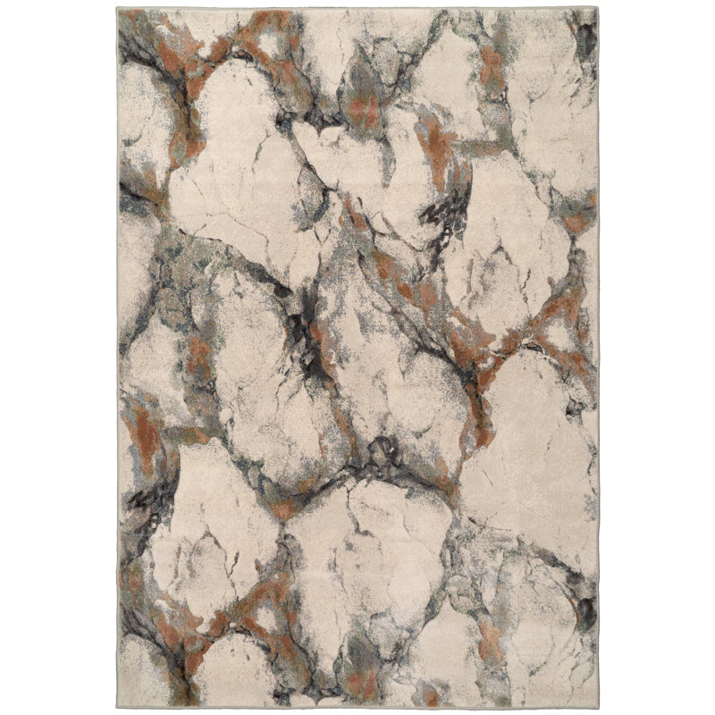 Tapis gris O'Hare, Rectangle 5 pi 3 po x 7 pi 7 po
